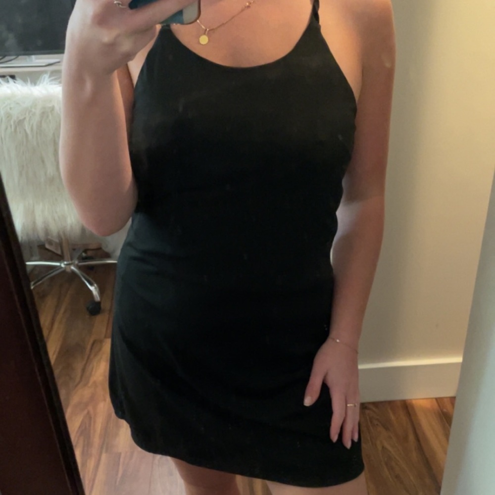 Black workout dress